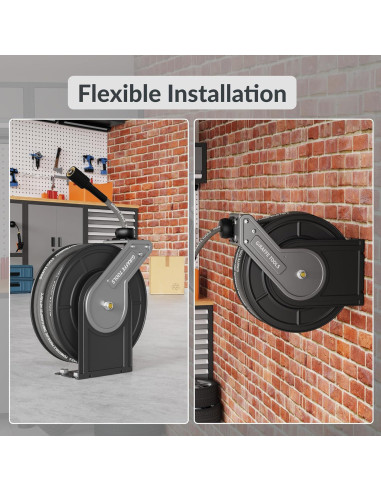 Carrete de Manguera Giraffe Tools 60ft Acero 4000 PSI