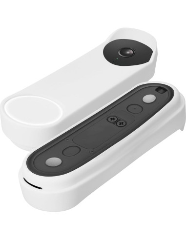 Funda de Silicona kwmobile para Google Nest Doorbell Blanca