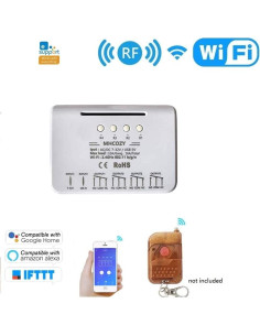 Módulo Interruptor Inteligente WiFi MHCOZY 4CH 5-32V 2