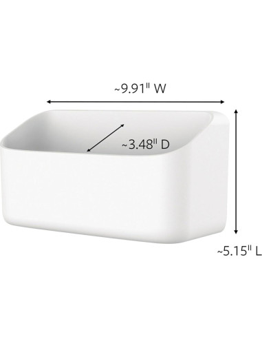 Caddy de Organización Command Blanco 10 Lb Autoadhesivo