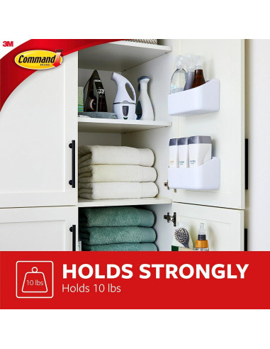 Caddy de Organización Command Blanco 10 Lb Autoadhesivo
