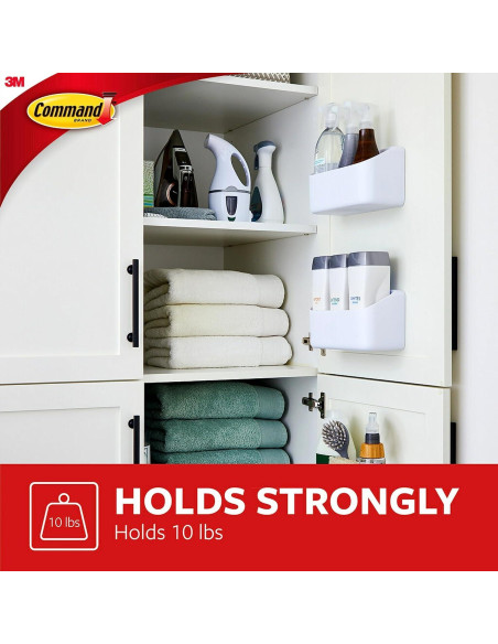Caddy de Organización Command Blanco 10 Lb Autoadhesivo