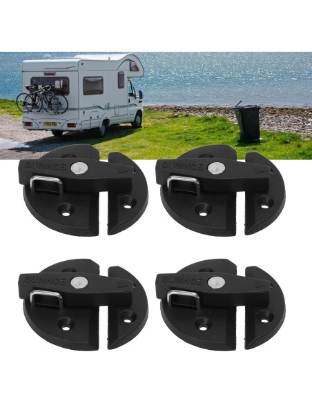 Cerradura de Botón Giratorio BYERZ para Gabinete Marino - 4 Juegos