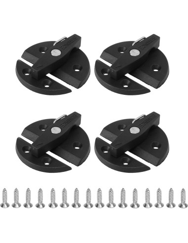 Cerradura de Botón Giratorio BYERZ para Gabinete Marino - 4 Juegos