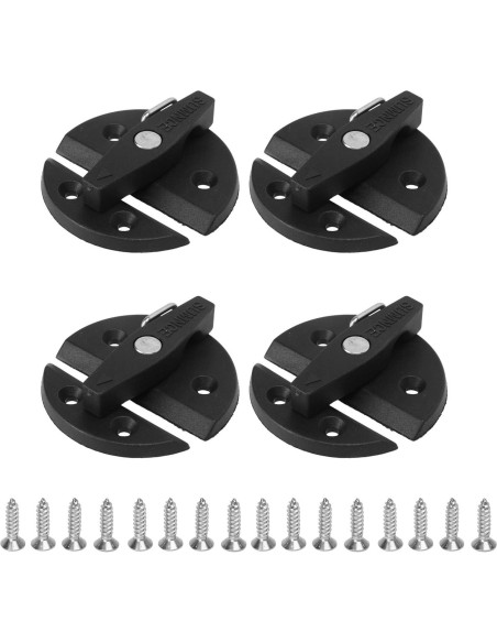 Cerradura de Botón Giratorio BYERZ para Gabinete Marino - 4 Juegos