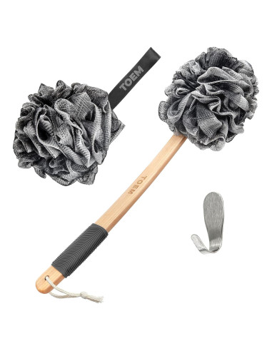 Esponja de Ducha Loofah con Mango Largo Toem 43 cm