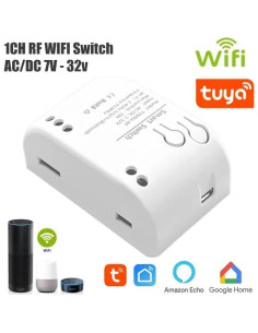 Interruptor Inteligente WiFi Yitouniu 1CH Control Remoto 12V 2