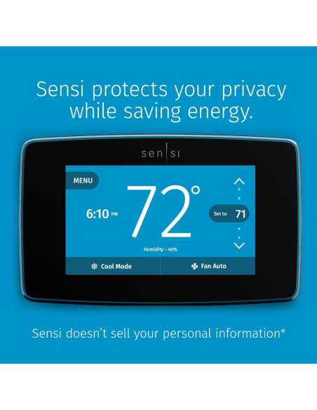 Termostato Inteligente Emerson Sensi Touch Wi-Fi Negro ST75