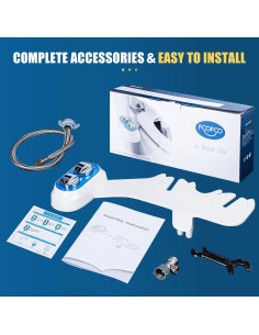 Bidet No Eléctrico FOOFOO Doble Boquilla Ajustable 0.87kg 2