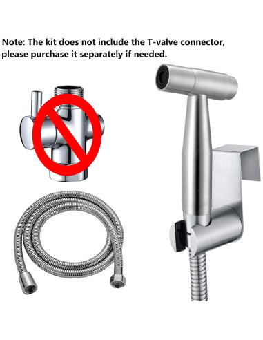 Rociador de Bidet APPVIP Acero Inoxidable con Manguera 150 cm