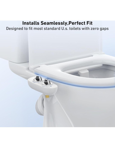 Accesorio Bidet No Eléctrico Homfan Doble Boquilla Ajustable