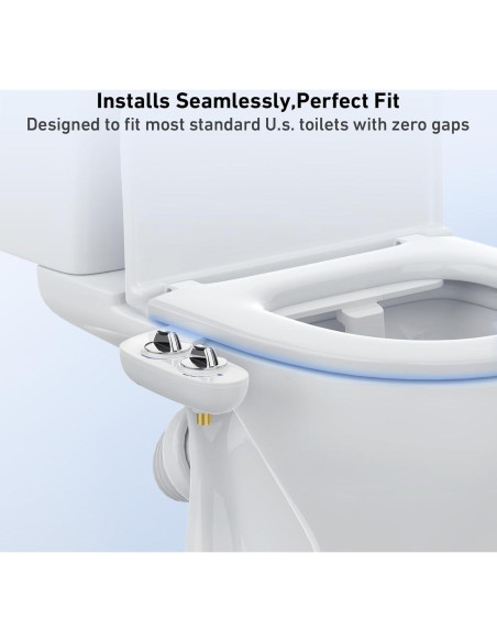 Accesorio Bidet No Eléctrico Homfan Doble Boquilla Ajustable