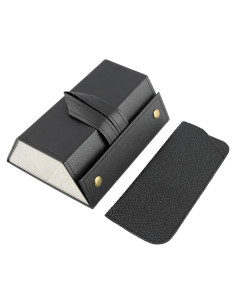 Estuche de Viaje para Gafas JIANWEI 3 Ranuras Negro