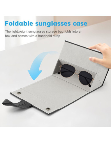 Estuche de Viaje para Gafas JIANWEI 3 Ranuras Negro