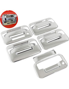 Cubierta de manija de puerta cromo NewYall para Ford F-150 2004-2014 2