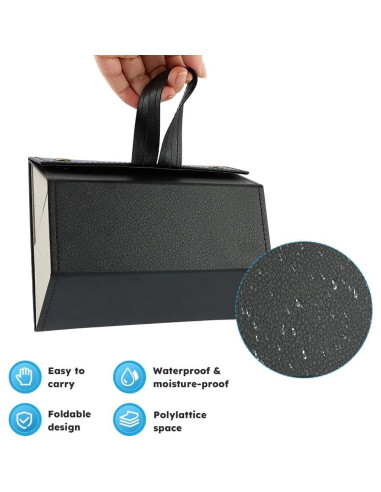 Estuche de Viaje para Gafas JIANWEI 3 Ranuras Negro