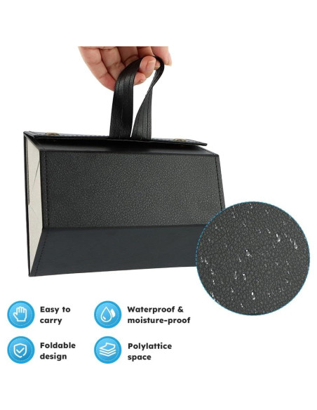 Estuche de Viaje para Gafas JIANWEI 3 Ranuras Negro