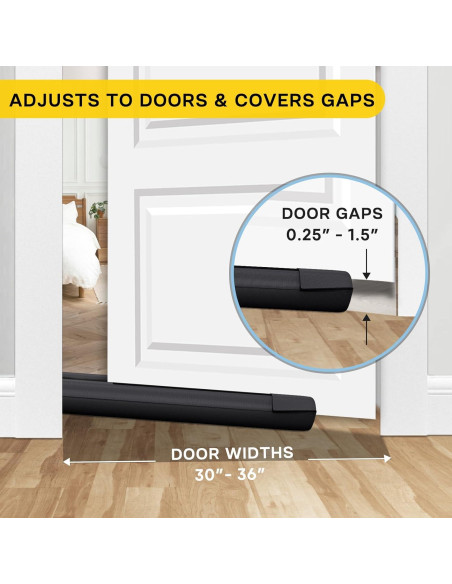 Tapón para Corrientes de Aire Comfyanno 36" Negro