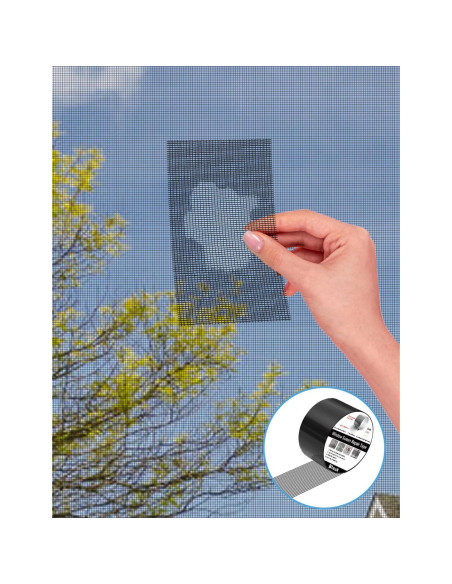 Cinta de Reparación de Pantallas Wohohoho 7,6 m Negra