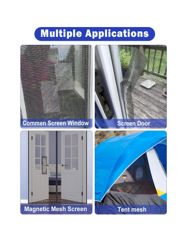 Cinta de Reparación de Pantallas Wohohoho 7,6 m Negra