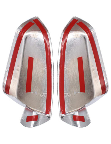 Juego de manijas de puerta y tapas espejo NewYall Cromadas