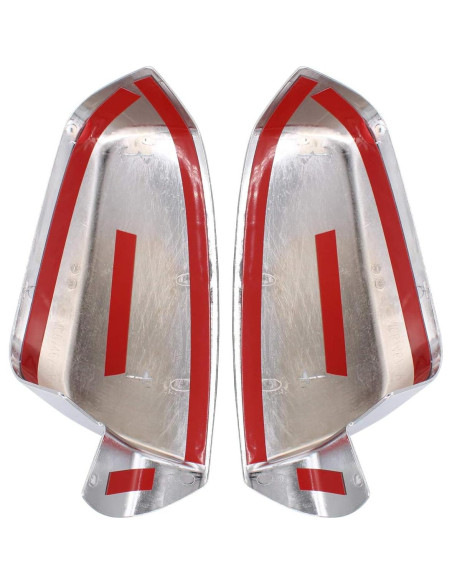 Juego de manijas de puerta y tapas espejo NewYall Cromadas