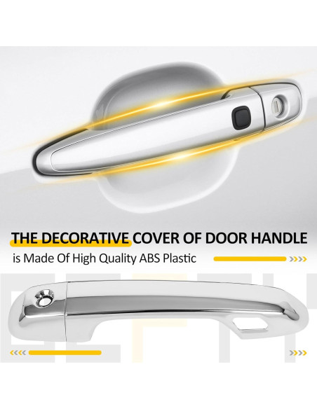 Cubiertas de Manijas de Puerta OCPTY 4 Piezas Toyota Highlander 2008-2013