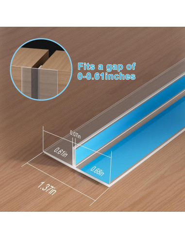 Tapón de Draft Greymond Silicona 1.04m x 0.35m Transparente