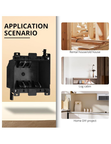 Caja eléctrica de 2 bandas TOMSHIELE 25 pulgadas cúbicas