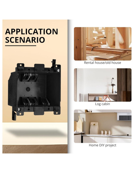 Caja eléctrica de 2 bandas TOMSHIELE 25 pulgadas cúbicas