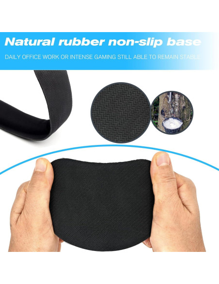Juego de Reposamuñecas Ergonómico Pure Choice Negro