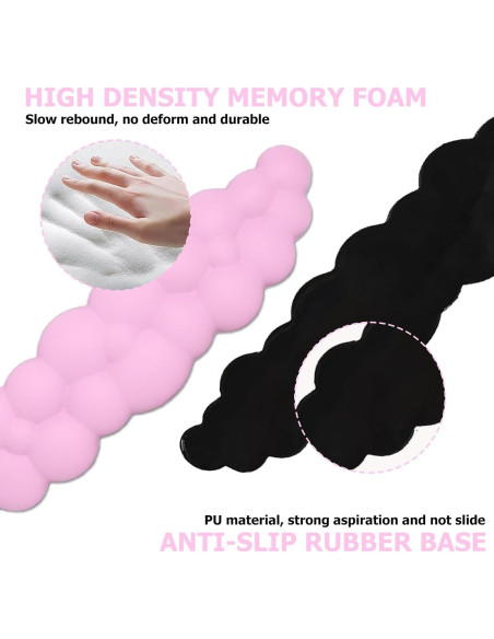 Reposamuñecas Cloud NEENALO Ergonomico Rosa 3 Piezas