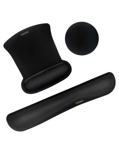 Soporte de Muñeca y Alfombrilla VAGAU Ergonómico Negro