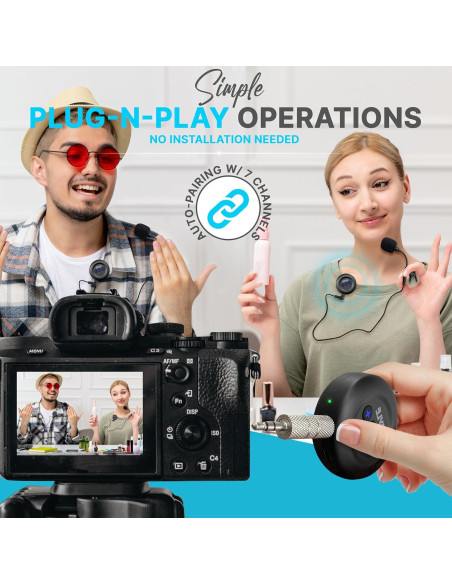 Transmisor Receptor Inalámbrico Pyle PDWMU20 3.5mm AUX