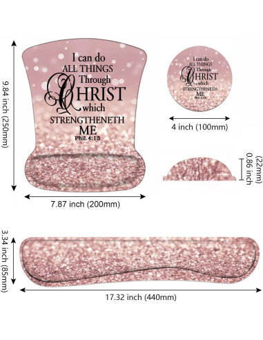 Reposamuñecas Ergonómico DEHJYYIJUY para Teclado y Ratón