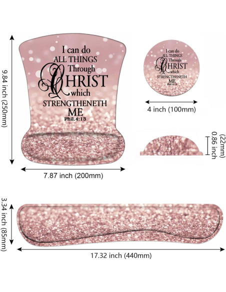 Reposamuñecas Ergonómico DEHJYYIJUY para Teclado y Ratón