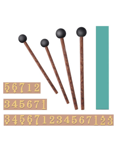Juego de Mallets para Tambor de Lengua de Acero 6-14"