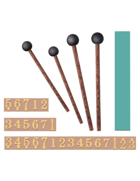 Juego de Mallets para Tambor de Lengua de Acero 6-14"