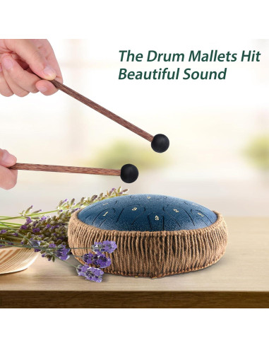 Juego de Mallets para Tambor de Lengua de Acero 6-14"