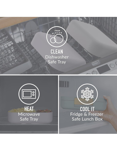 Funda de Almuerzo Bentgo Modern 1.24L Verde Menta a Prueba de Fugas