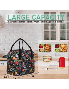 Bolsa de Almuerzo VLM Floral Aislada 8L Reutilizable 2