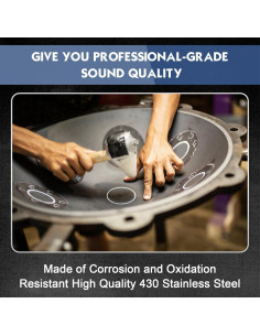 Tambor de Lengua de Acero 13 Notas 30 cm Clave C Azul Marino 2