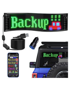 Cartel LED KJOY 38,1x10,2 cm Bluetooth Control App