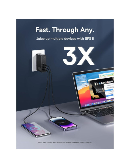 Baseus Hub USB-C 7-en-1 HDMI 4K 60Hz 3 USB3.0 SD TF