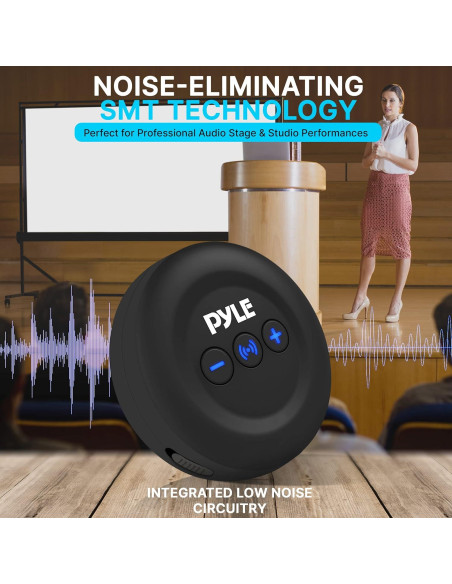 Transmisor Receptor Inalámbrico Pyle PDWMU20 3.5mm AUX