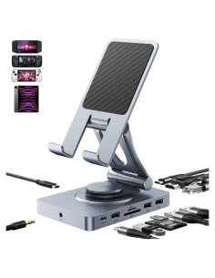 Estación de Acoplamiento USB-C NEWQ 11 en 1 HDMI 4K RJ45