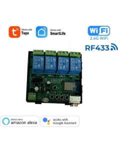 Módulo Relé Inteligente WiFi 4 Canales MHCOZY 5V-32V 2