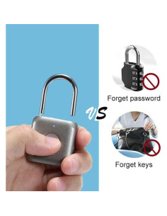 Candado biométrico eLinkSmart YL-P8 gris - 20 huellas 2