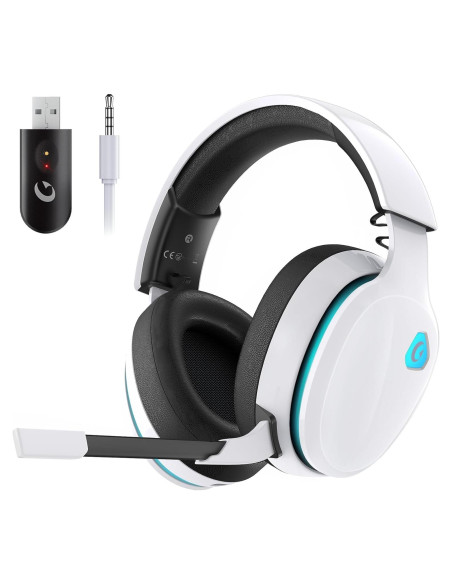 Auriculares Gaming Inalámbricos Gtheos Captain 300 - Blanco