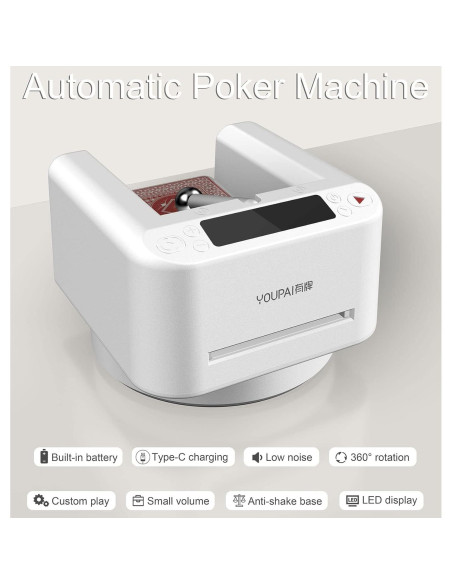 Distribuidor Automático de Cartas YONTYEQ - 8 Jugadores, 2800mAh